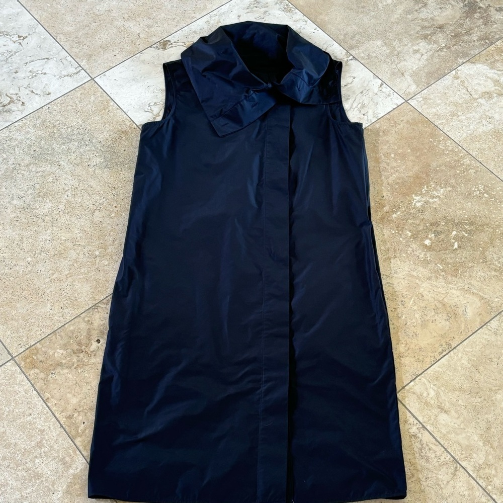 COS Sleeveless Navy Button Front Shift -Sz 4 - Picture 7 of 11